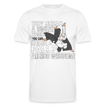 Aikido-Weisheit - Männer Funktions-T-Shirt - Weiß - Vorne - AI Model Male 178 dark (178cm)