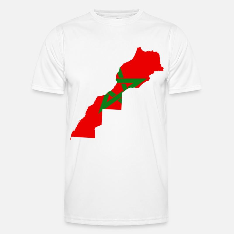 Morocco map map moroccan map Men's Functional T-Shirt