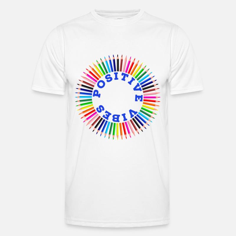 Regenbogen, Regenbogen, Regenbogen, Regenbogen, Regenbogen - Männer Funktions-T-Shirt - Weiß