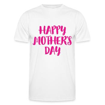 Fête des Mères, Fête des Mères, Fête des Mères, Fête des Mères - T-shirt sport Homme - blanc - Devant - AI Model Male 178 dark (178cm)