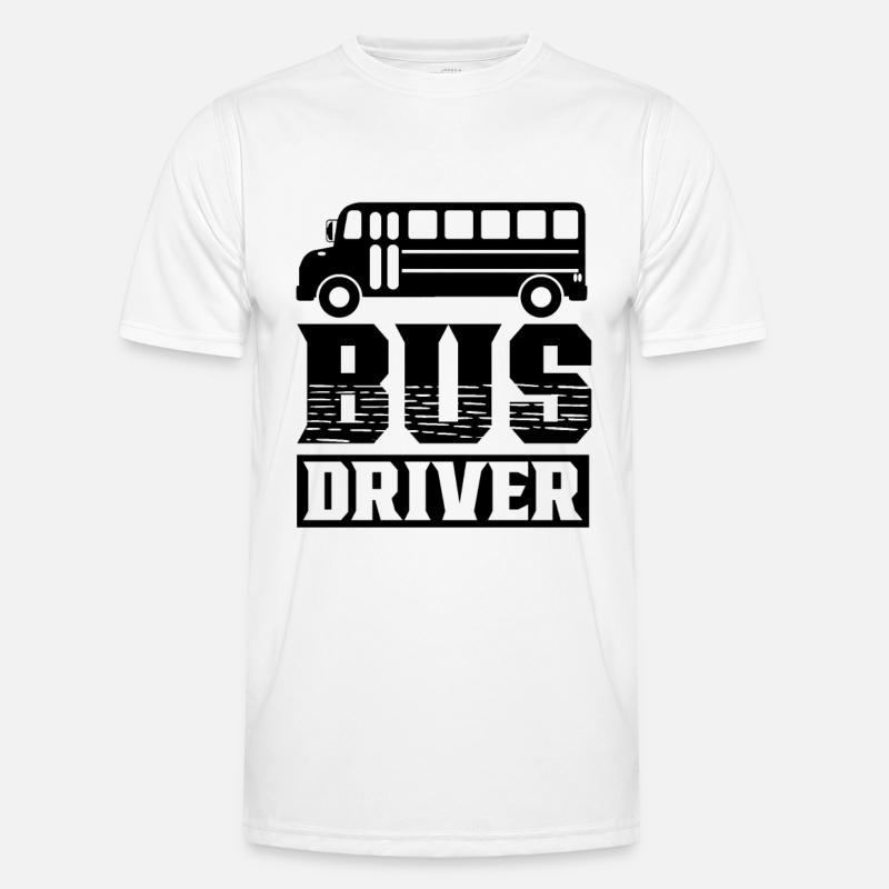 Busfahrer Beruf Buslenker Bus Männer Funktions-T-Shirt