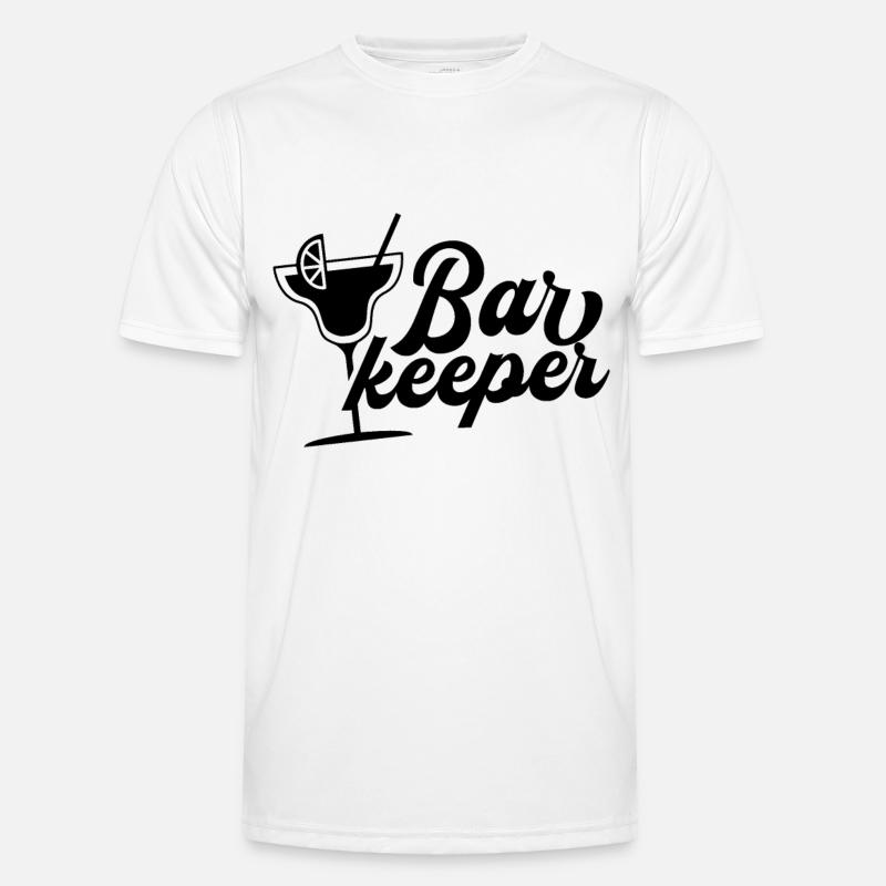 Bartender Barman Bar Profession Bartender - Men's Functional T-Shirt - white
