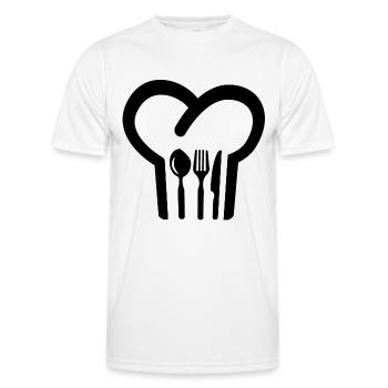 Toque - T-shirt sport Homme - blanc - Devant - AI Model Male 178 dark (178cm)