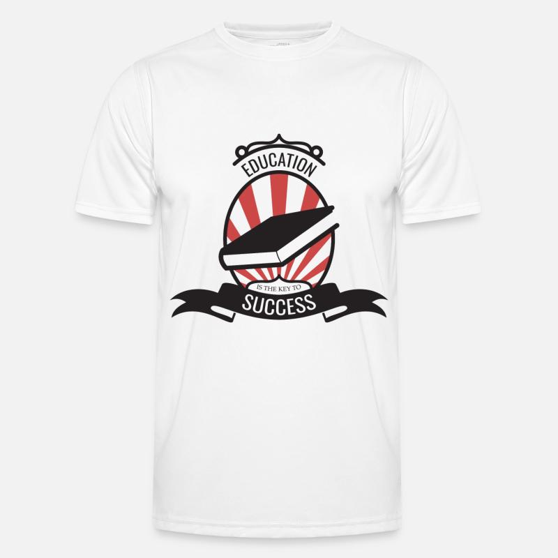 Student Education Knowledge Cool Gift - Men's Functional T-Shirt - white