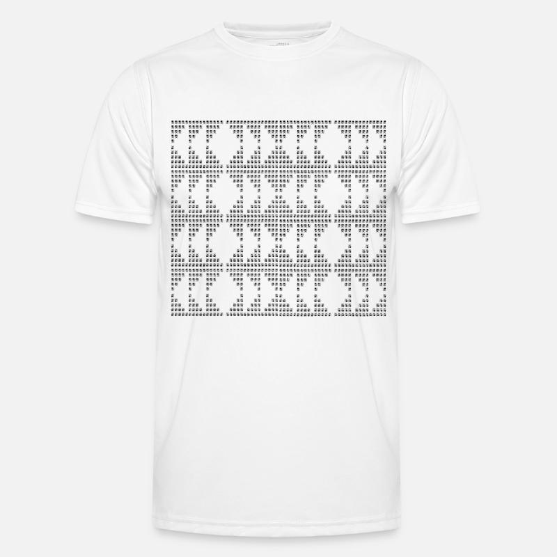 Unique D-pattern - Men's Functional T-Shirt - white