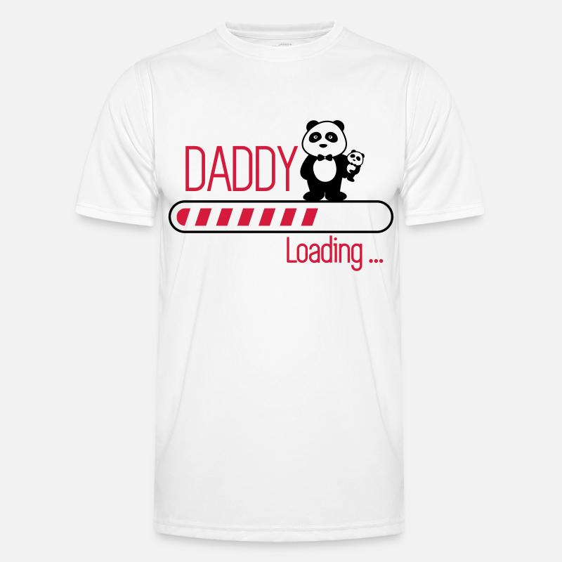 daddy loading - Men's Functional T-Shirt - white