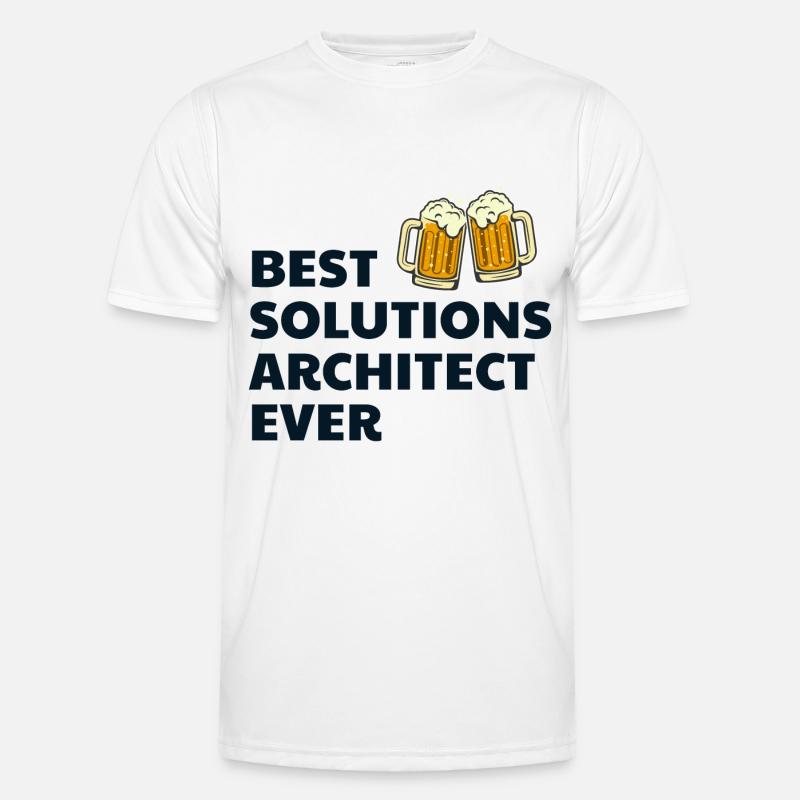 Solution Architecte Architecture Bière Drôle T-shirt sport Homme