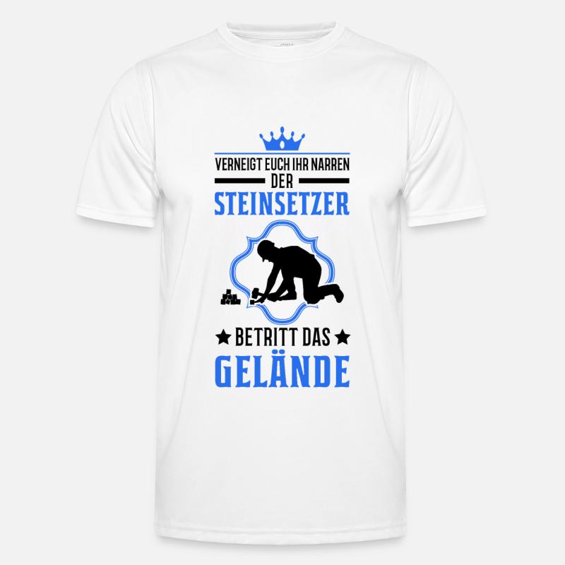Pflasterer Steinsetzer Pflastersetzer Männer Funktions-T-Shirt