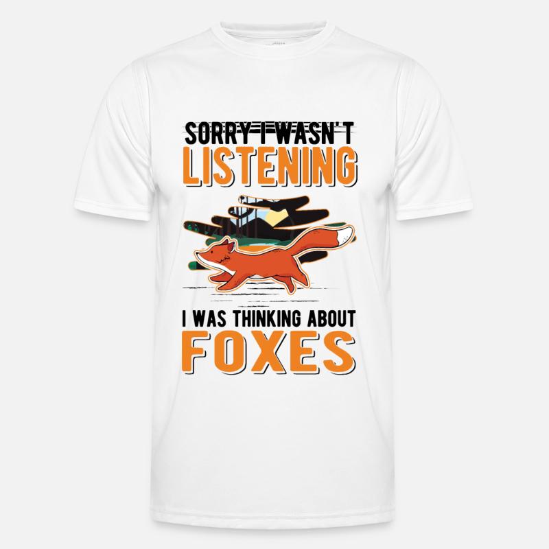 Fuchs Geschenk - Männer Funktions-T-Shirt - Weiß
