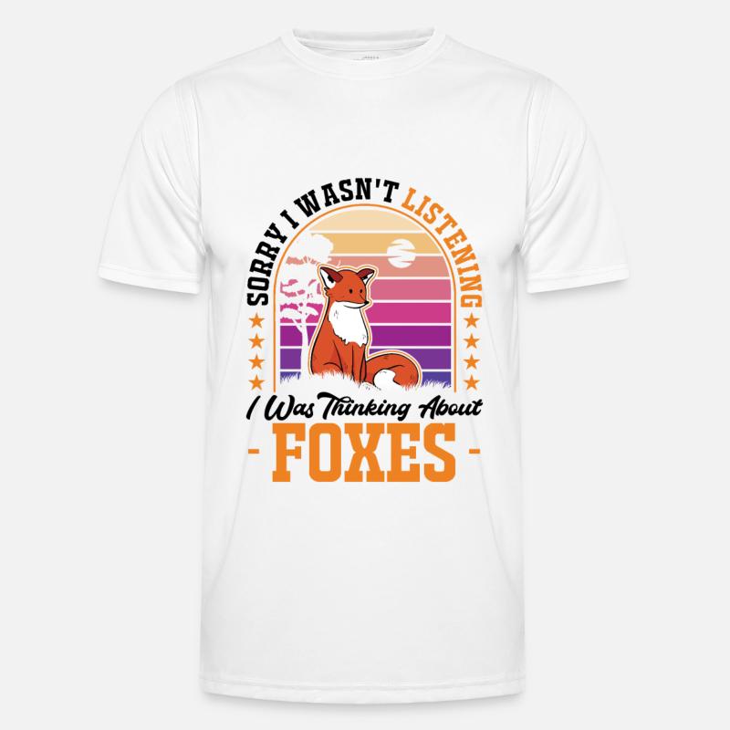 Fuchs Geschenk - Männer Funktions-T-Shirt - Weiß