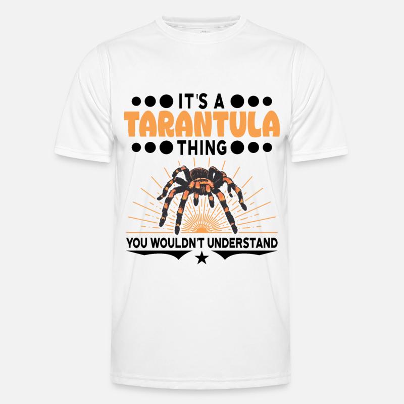 Tarantel Ding Geschenk Tarantula - Männer Funktions-T-Shirt - Weiß