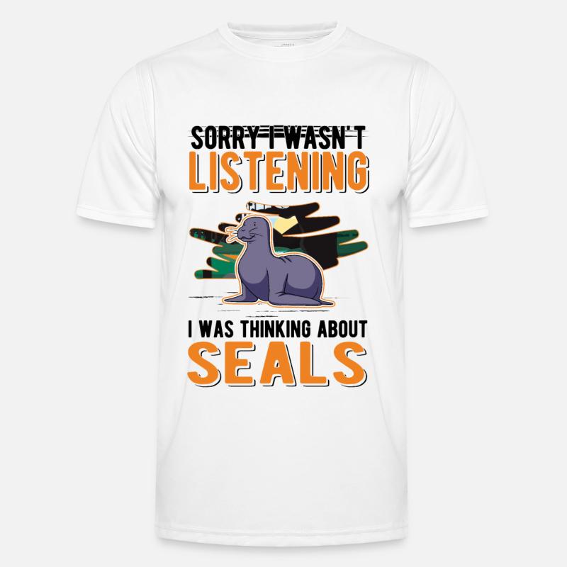 Robbe Geschenk Seelöwe Männer Funktions-T-Shirt