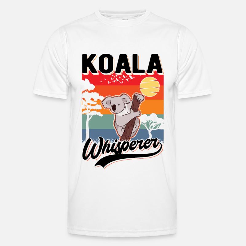 Koala Flüsterer Koala Whisperer Koalabär - Männer Funktions-T-Shirt - Weiß