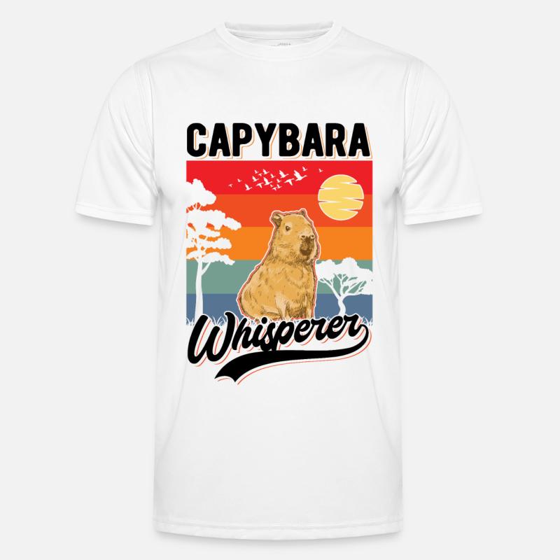 Capybara Flüsterer Capybara Whisperer - Men's Functional T-Shirt - white