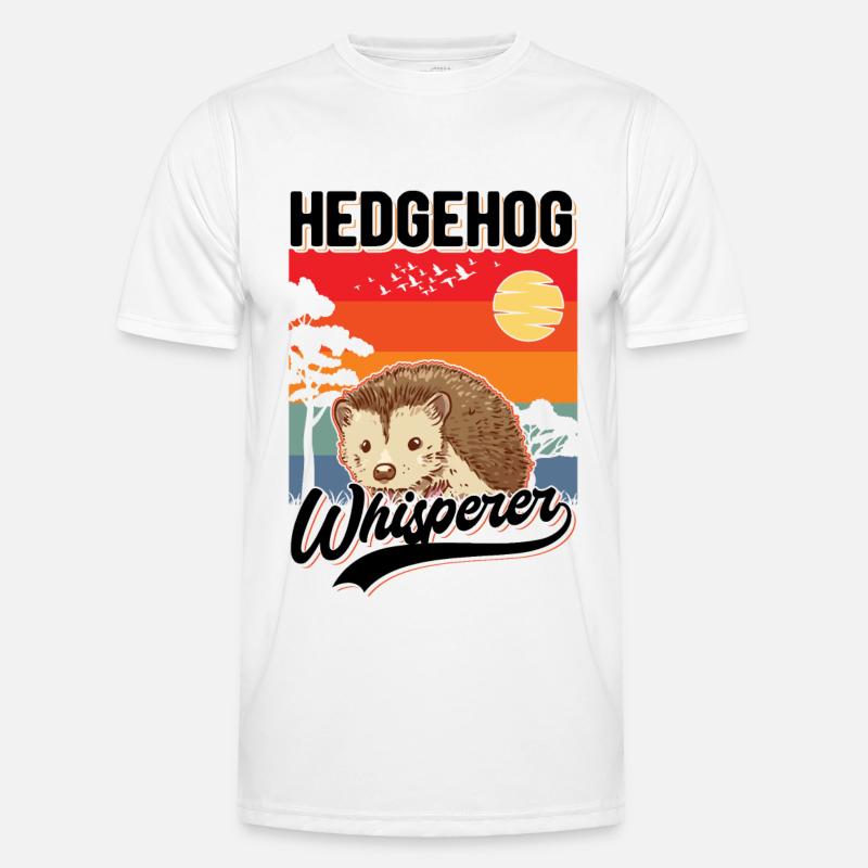 Igel Flüsterer Hedgehog Whisperer - Men's Functional T-Shirt - white
