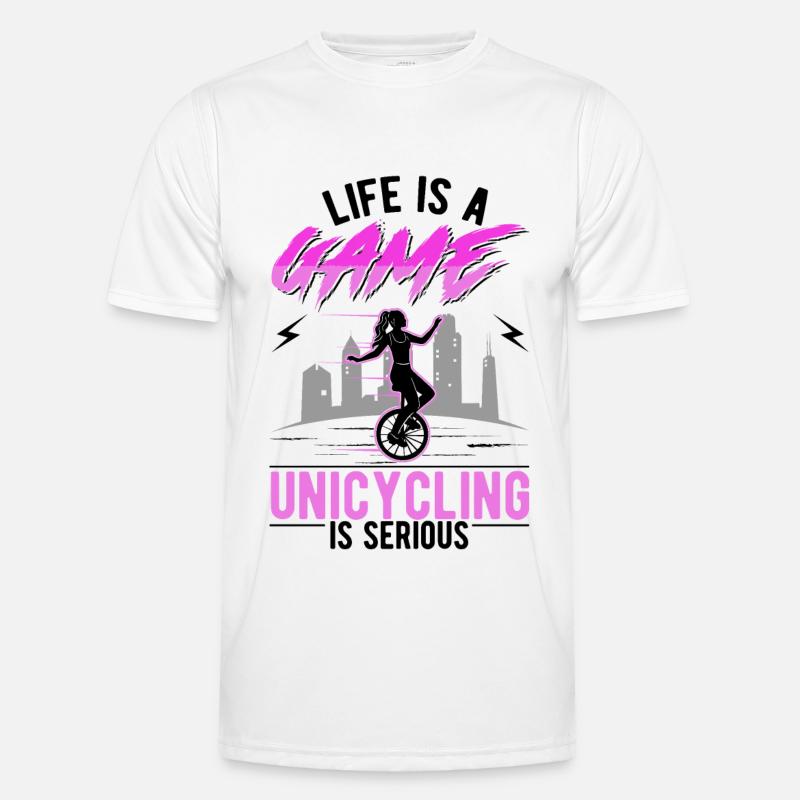 Einradfahrerin Geschenk Einrad Mädchen Männer Funktions-T-Shirt