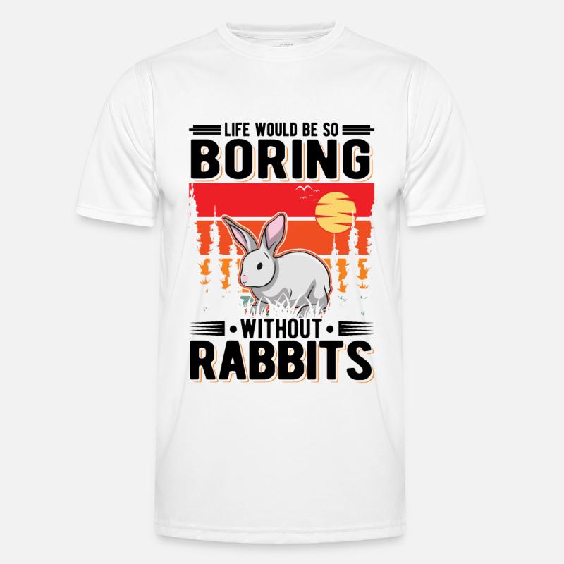 Rabbit Gift Rabbit Rabbit - Men's Functional T-Shirt - white