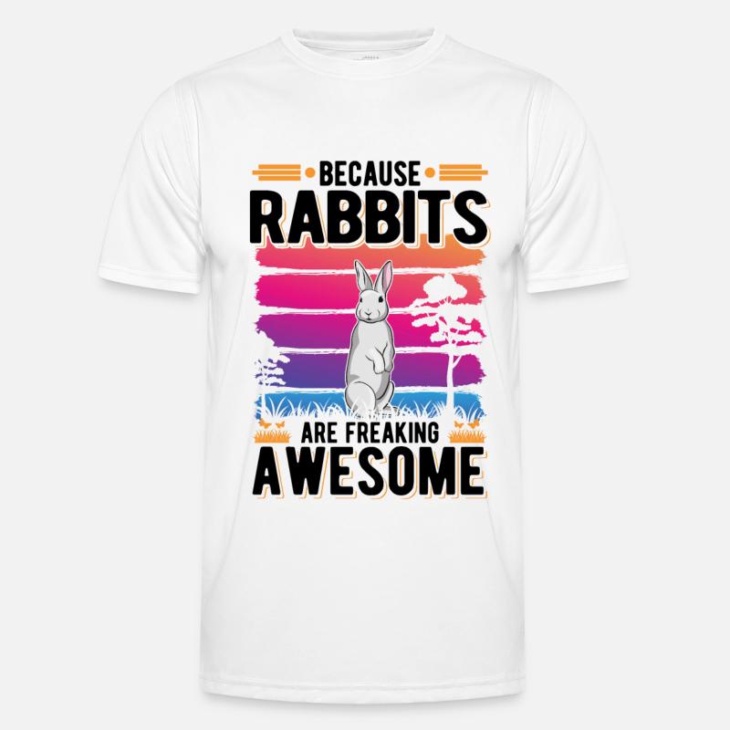 Rabbit Gift Rabbit Rabbit - Men's Functional T-Shirt - white