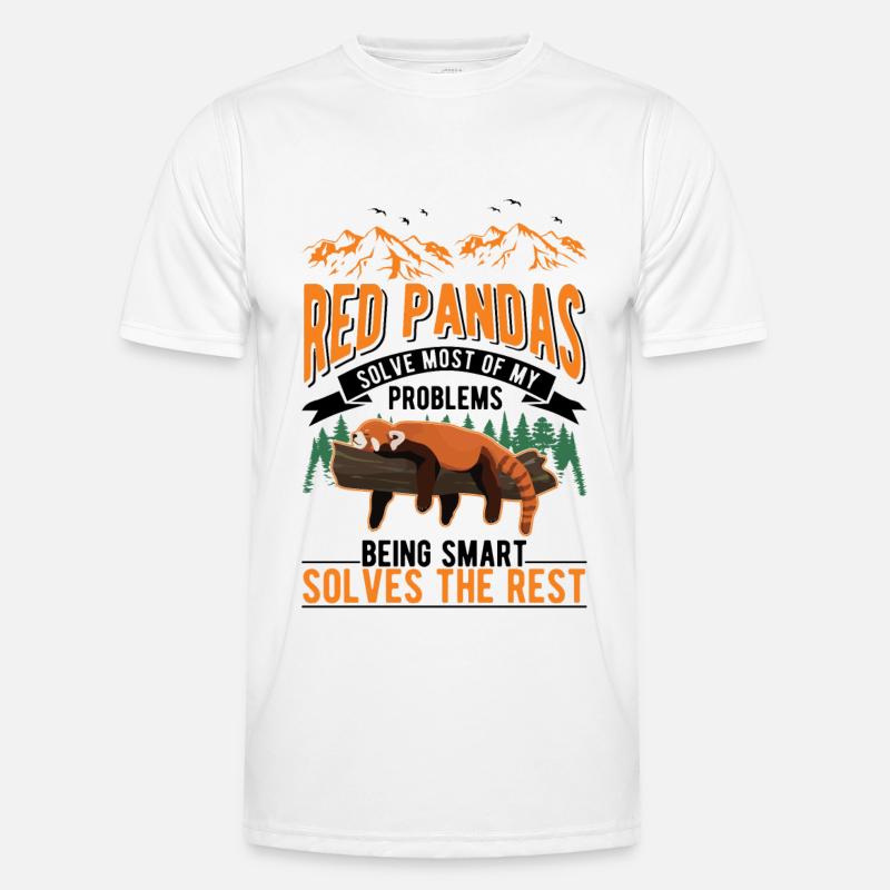 Red Panda Gift Cat Bear - Men's Functional T-Shirt - white