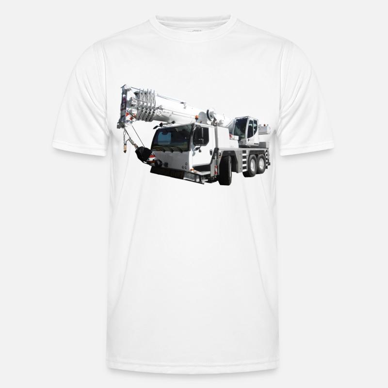 construction machine T-shirt sport Homme