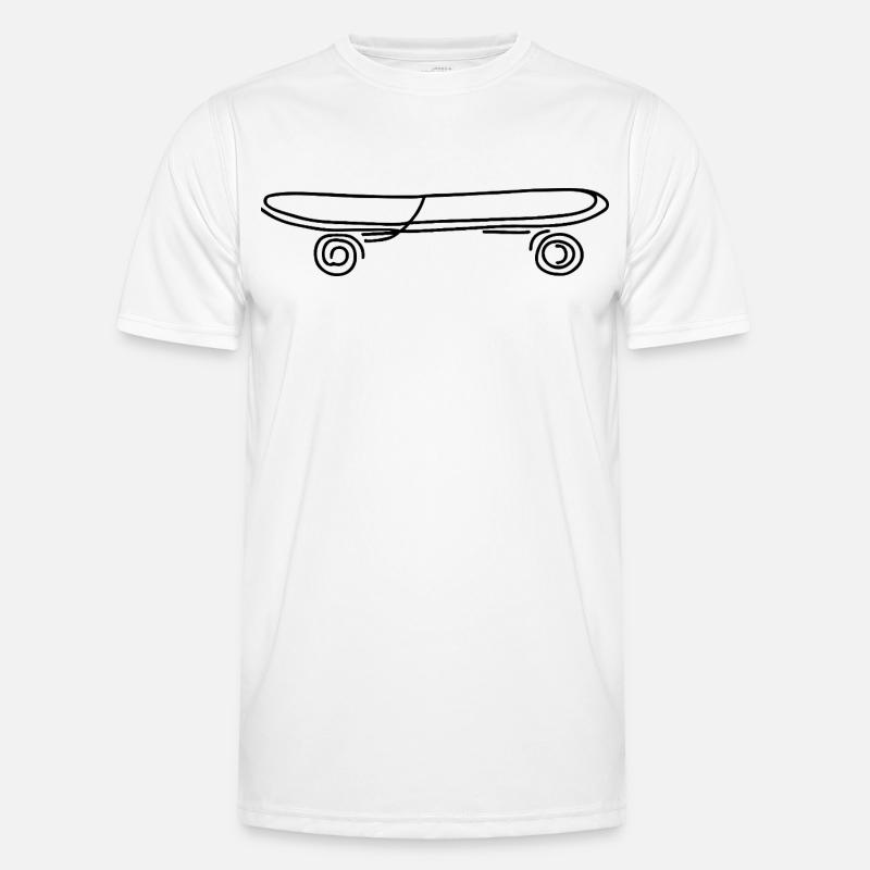Skateboard - Men's Functional T-Shirt - white