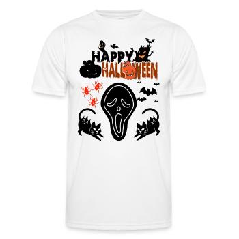 Halloween Halloween Halloween Halloween Halloween - T-shirt sport Homme - blanc - Devant - AI Model Male 178 dark (178cm)