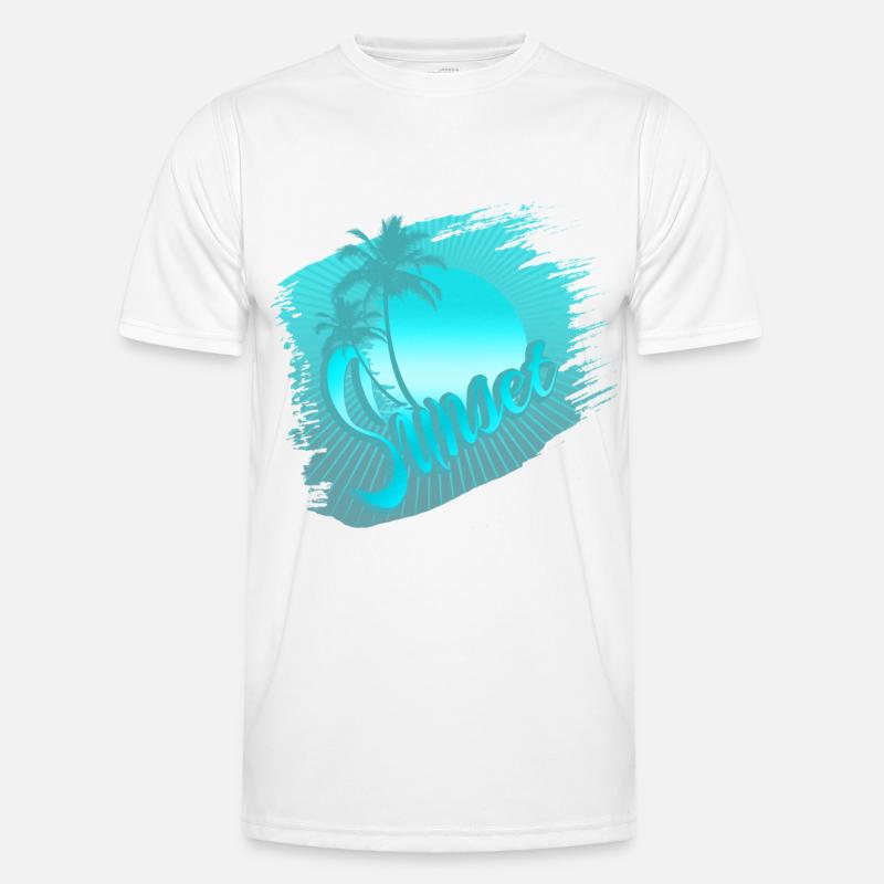 sunset blue T-shirt sport Homme