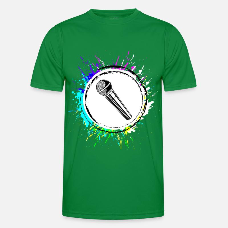 Microphone Icon Men's Functional T-Shirt