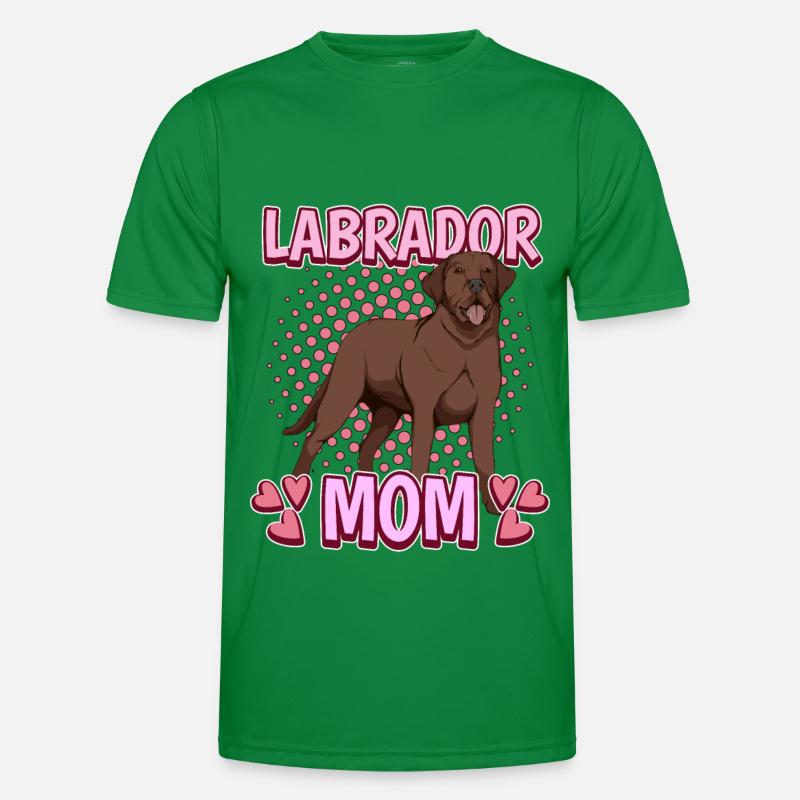 Brauner Labrador Labbi Labrador Mom T-shirt sport Homme