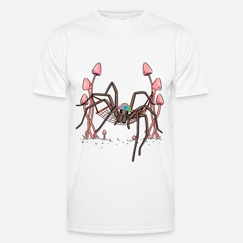 Spider Hanging Hammock Spider Web - Men's Functional T-Shirt - white