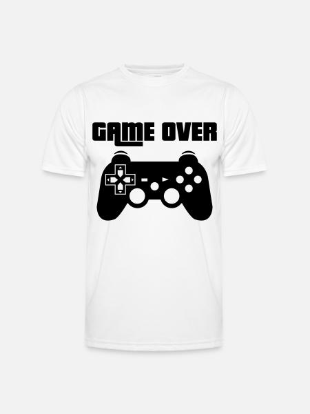 Game Over Play station - Men's Functional T-Shirt - white