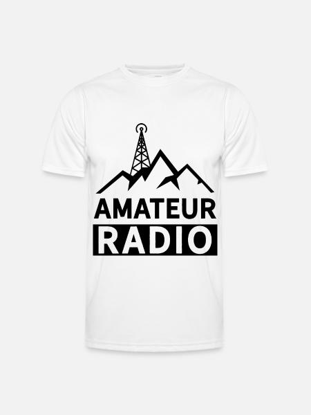 Amateurfunk Amateurfunker Radio - Männer Funktions-T-Shirt - Weiß