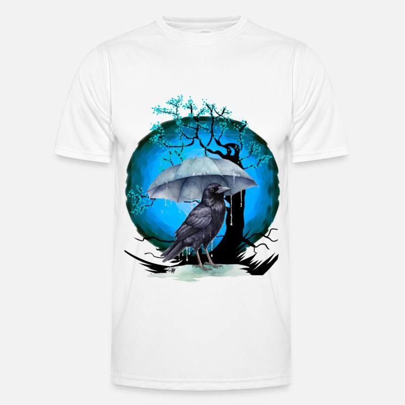 Tree, Cherry Blossom, Bird Men's Functional T-Shirt