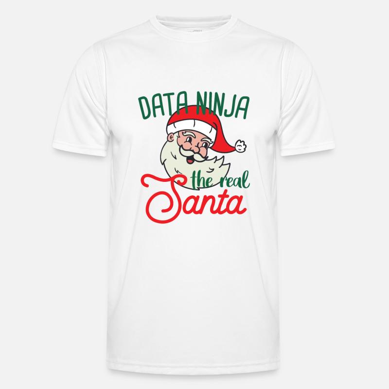 Data Ninja Xmas Santa Christmas Data Science Men's Functional T-Shirt
