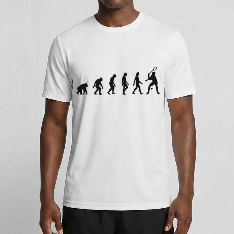 Die Evolution von Squash Männer Funktions-T-Shirt