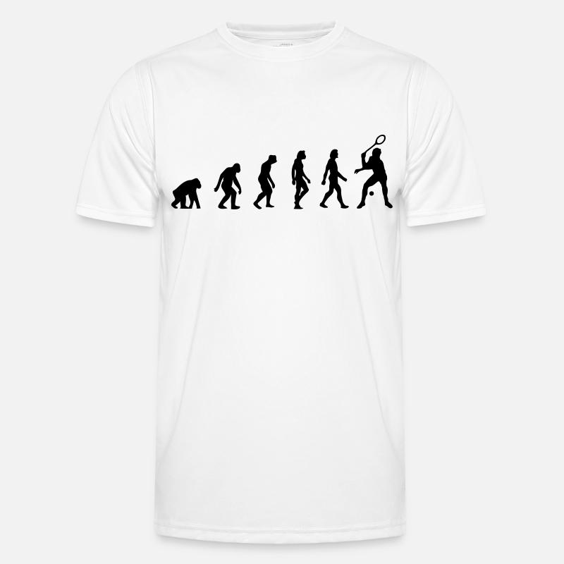 The Evolution of Squash - Men's Functional T-Shirt - white