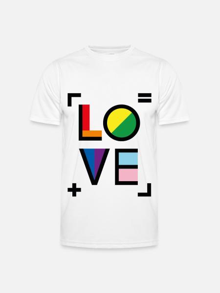 Love - Equality and love - Men's Functional T-Shirt - white