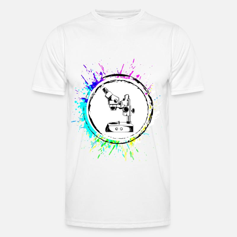 Microscope Icon Icon - Men's Functional T-Shirt - white