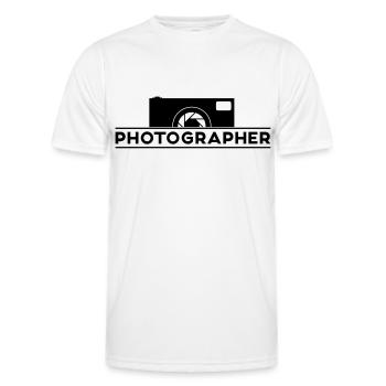 Photographer - Männer Funktions-T-Shirt - Weiß - Vorne - AI Model Male 178 dark (178cm)
