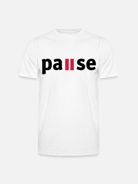 Pause - Men's Functional T-Shirt - white