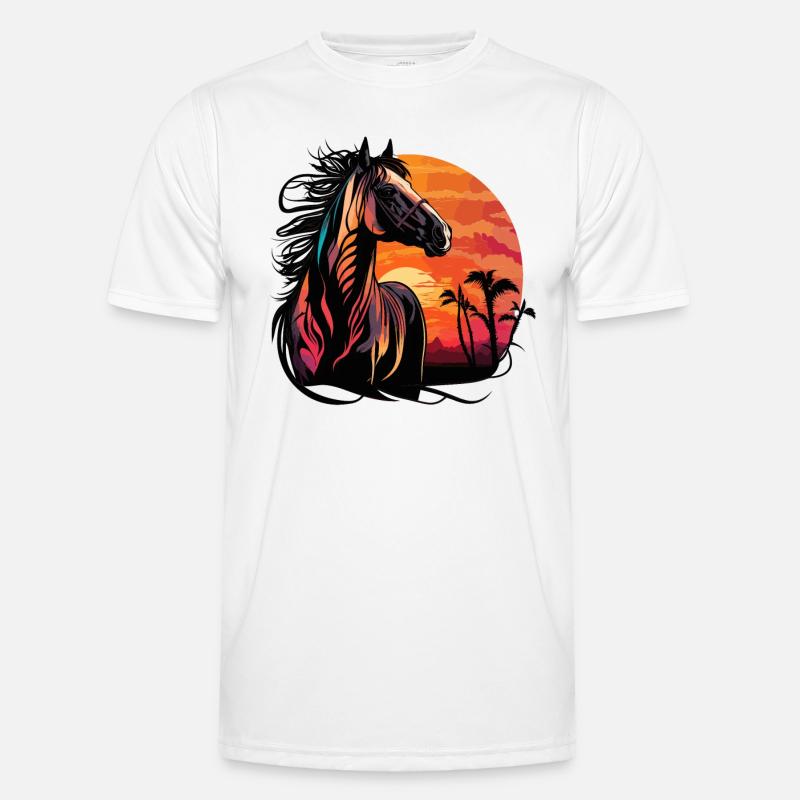 Sunset Stallion Men's Functional T-Shirt