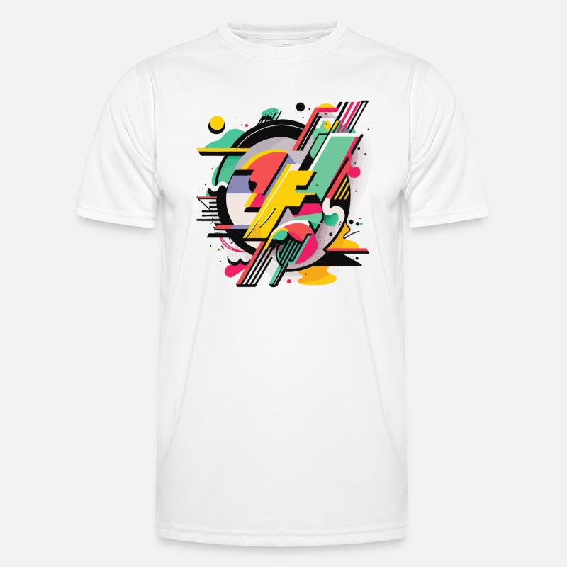 Bright Geometry Men's Functional T-Shirt