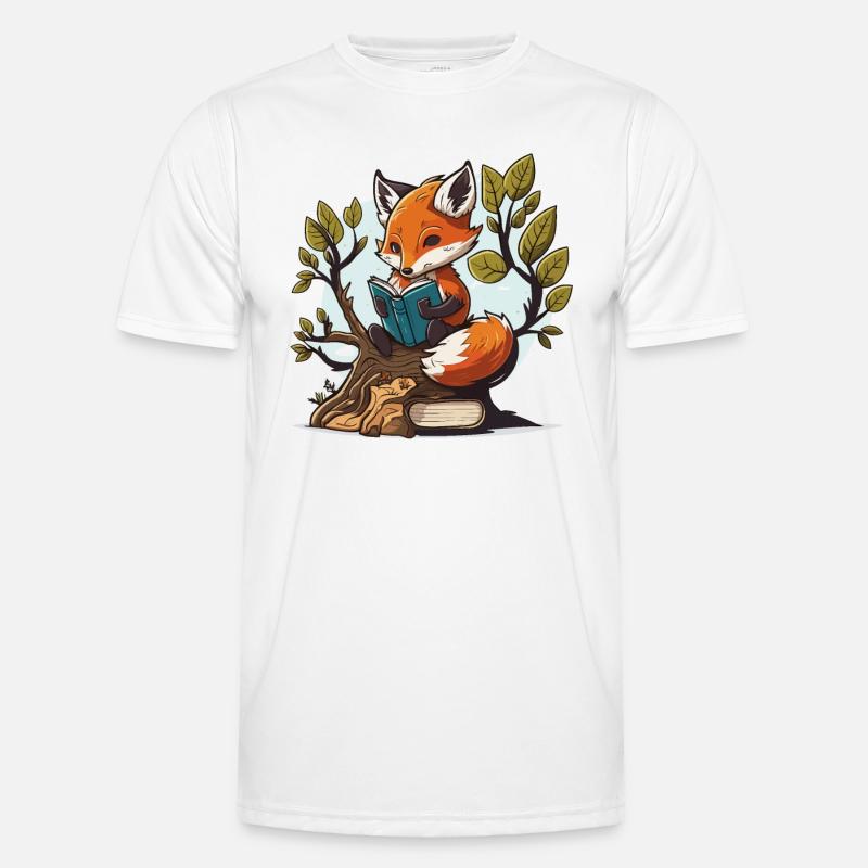 Fleißiger Fuchs Männer Funktions-T-Shirt