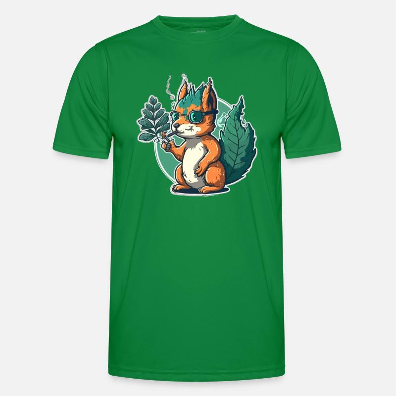 Stoner Squirrel Men's Functional T-Shirt