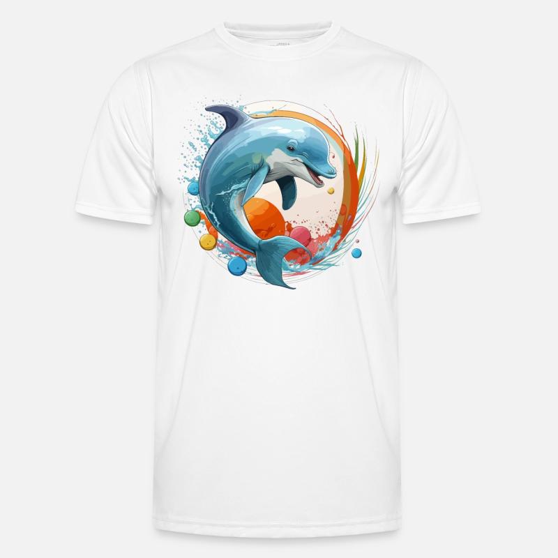 Diversión salpicada Camiseta funcional para hombres