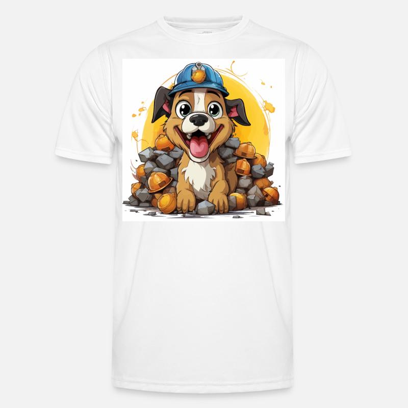 The Canine Builder - Men's Functional T-Shirt - white