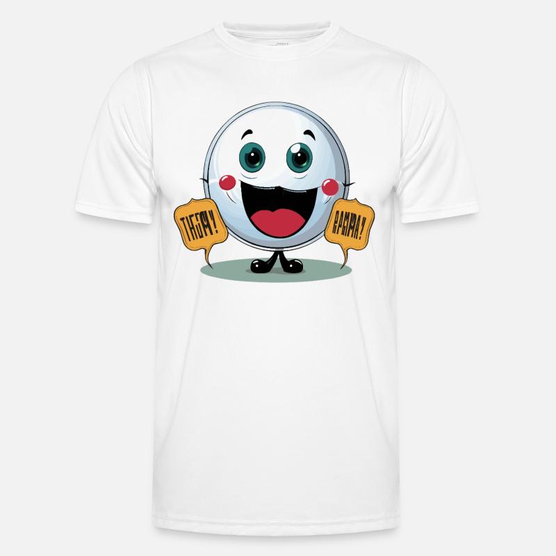 Der Showdown der Jokester Männer Funktions-T-Shirt