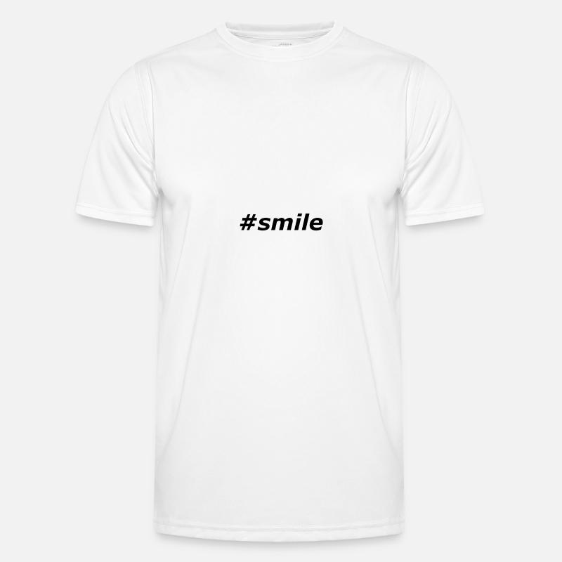 #smile - Men's Functional T-Shirt - white