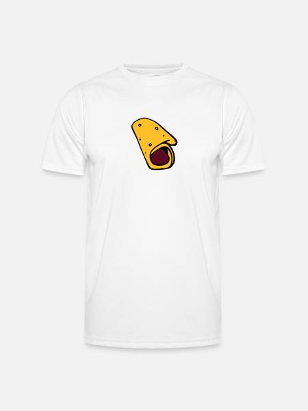burrito pancake pancake sausage - Men's Functional T-Shirt - white