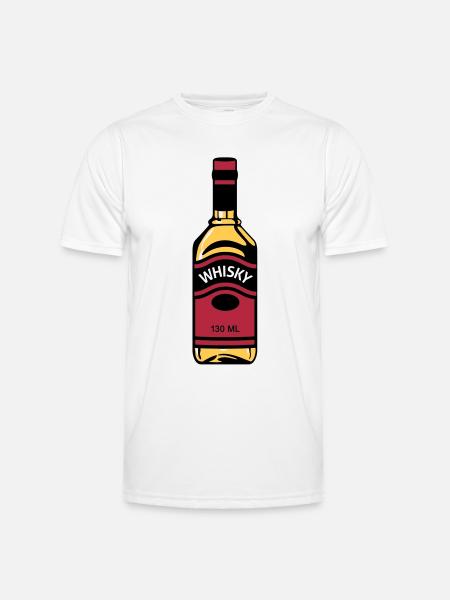 Whiskey bottle - Men's Functional T-Shirt - white